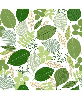 Tovaglia foglie stilizzate verdi